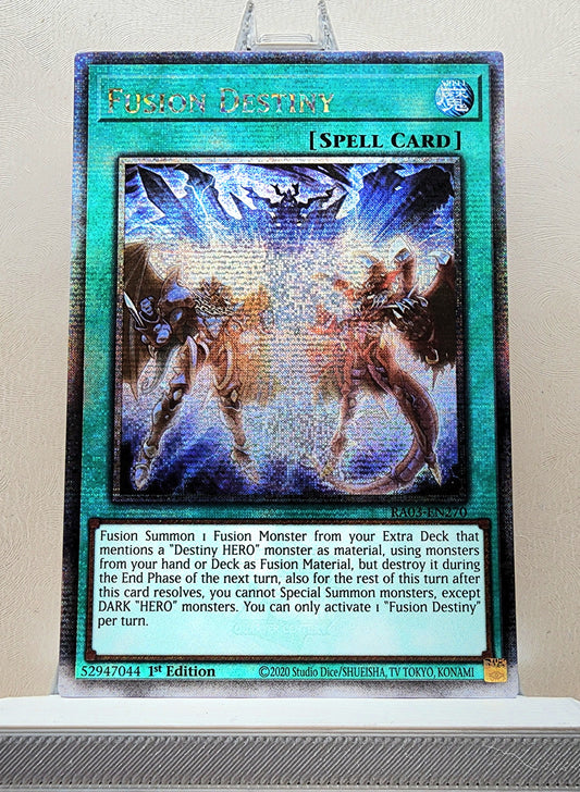 Yugioh! 1x Fusion Destiny (RA03 - Quarter Century Secret Rare) 1st Edition