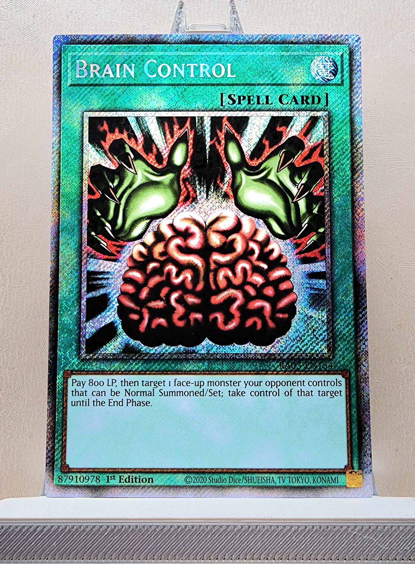 Yugioh! 1x Brain Control (RA03 - Platinum Secret Rare) 1st Edition