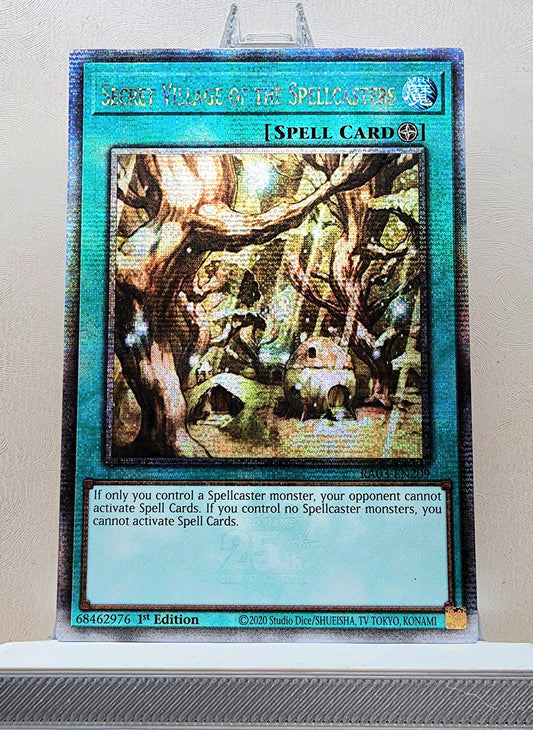 Yugioh! 1x Secret Village of the Spellcasters (RA03 - Quarter Century Secret Rare) 1st Edition