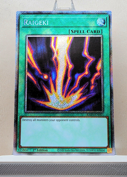 Yugioh! 1x Raigeki (RA03 - Platinum Secret Rare) 1st Edition