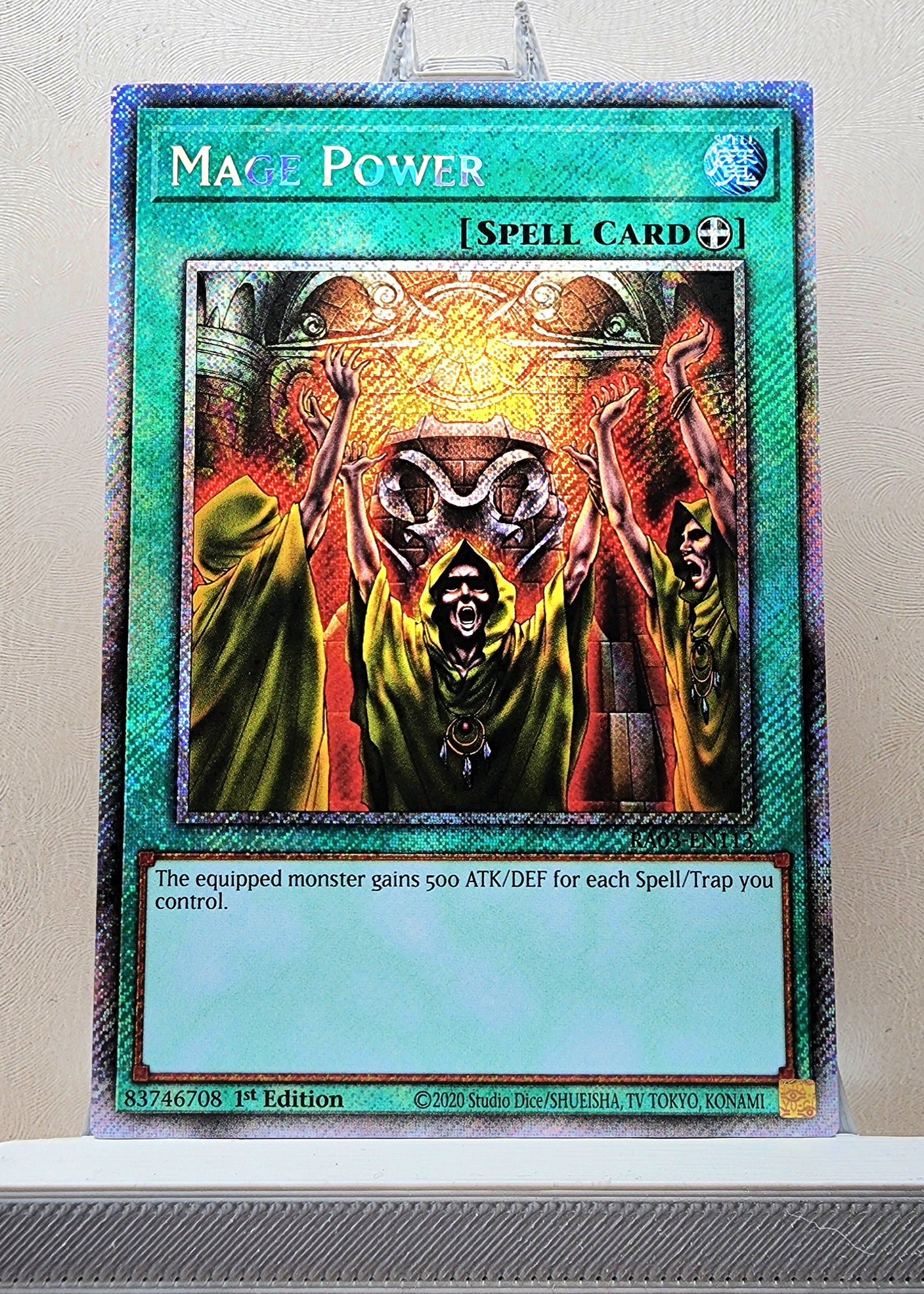 Yugioh! 1x Mage Power (RA03 - Platinum Secret Rare) 1st Edition