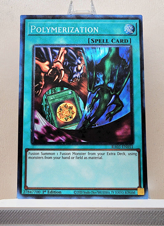 Yugioh! 1x Polymerization Alt Art (RA03 - Prismatic Collectors Rare) 1st Edition