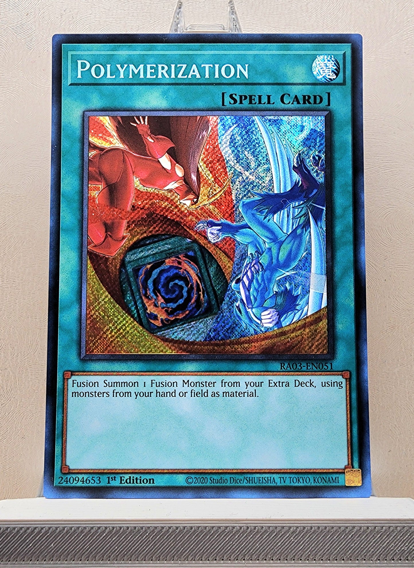 Yugioh! 1x Polymerization Hero Art (RA03 - Secret Rare) 1st Edition