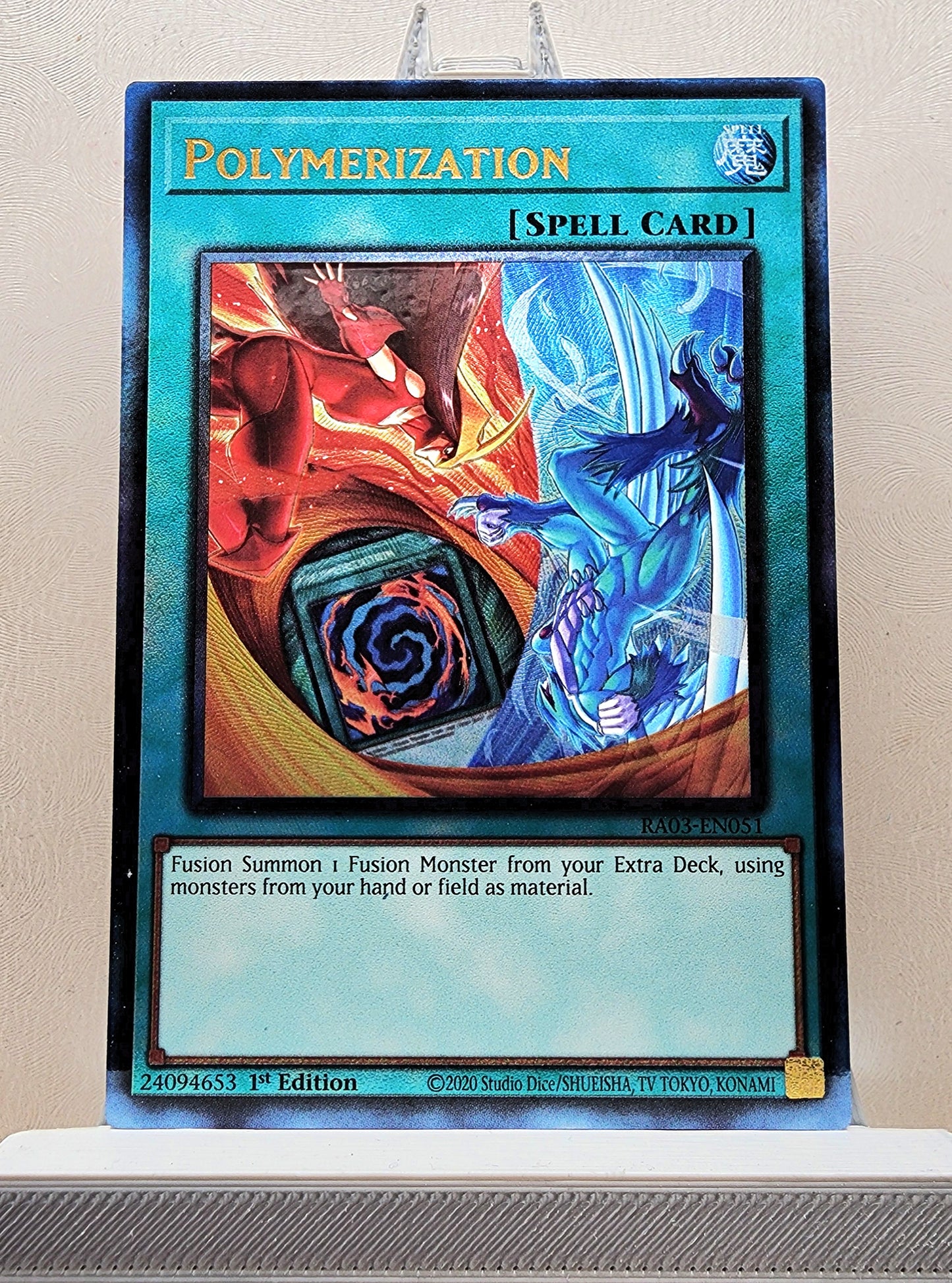 Yugioh! 1x Polymerization Hero Art (RA03 - Prismatic Ultimate Rare) 1st Edition