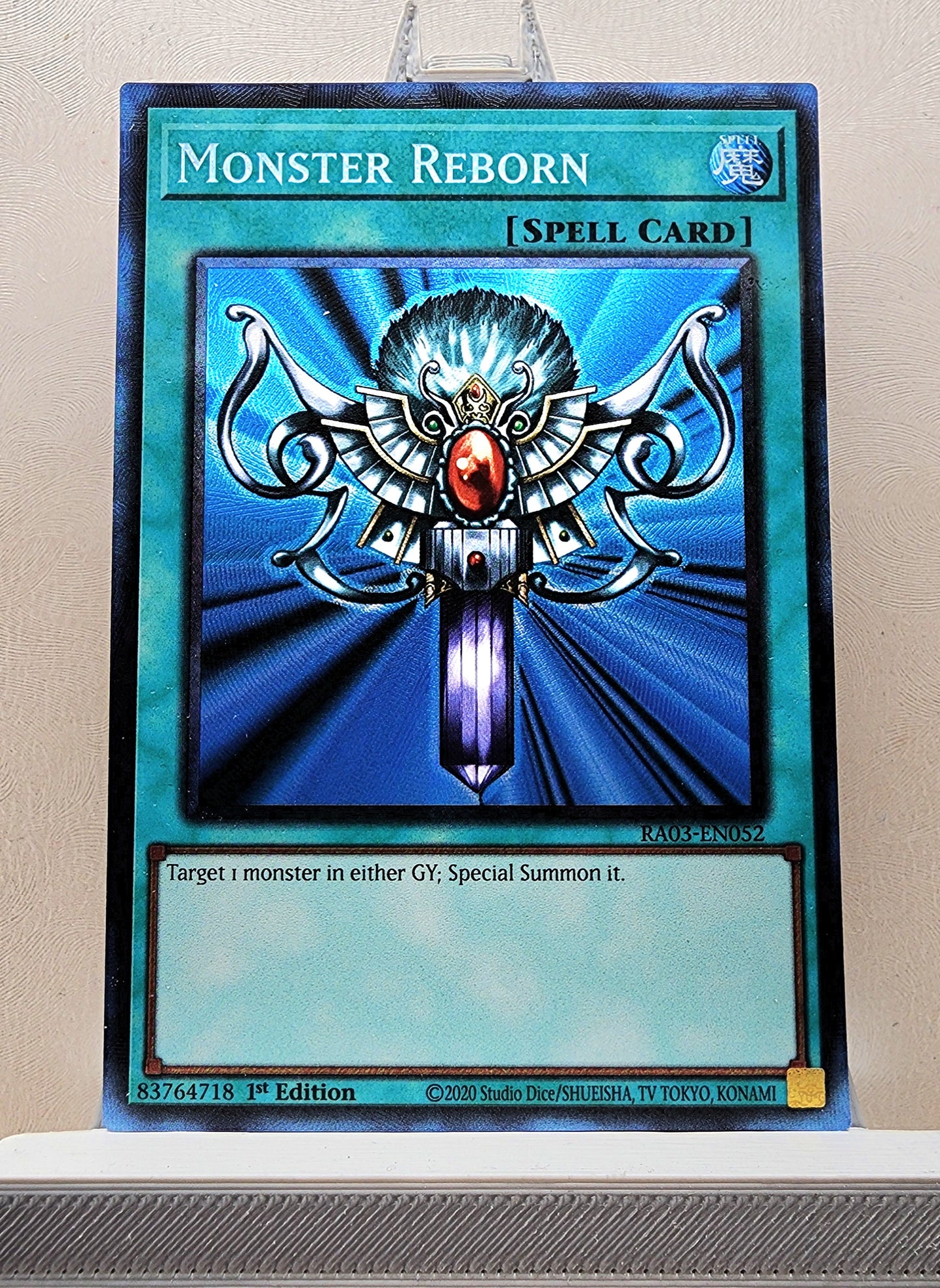 Yugioh! 1x Monster Reborn (RA03 - Prismatic Collectors Rare) 1st Edition