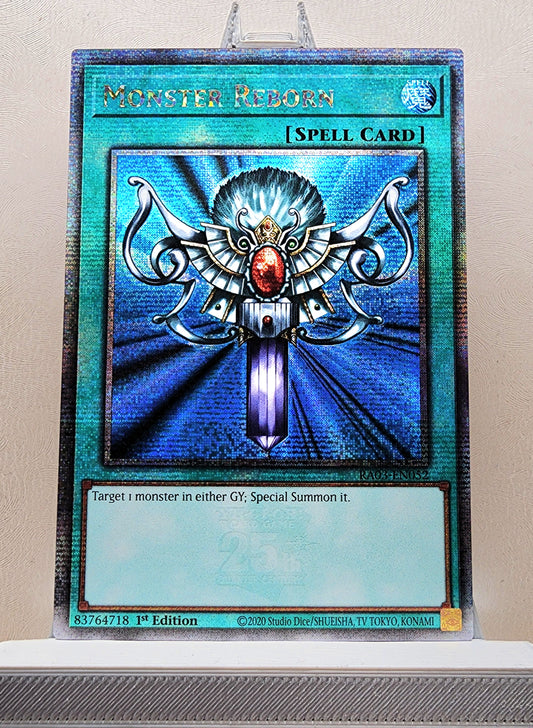 Yugioh! 1x Monster Reborn (RA03 - Quarter Century Secret Rare) 1st Edition