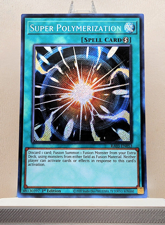 Yugioh! 1x Super Polymerization (RA03 - Secret Rare) 1st Edition