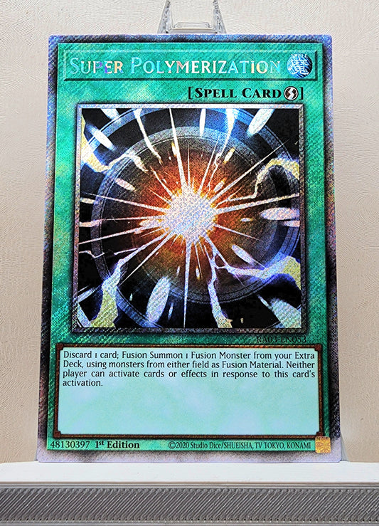 Yugioh! 1x Super Polymerization (RA03 - Platinum Secret Rare) 1st Edition