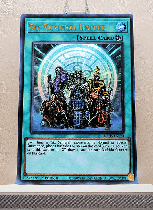 Yugioh! 1x Six Samurai United (RA03 - Ultra Rare) 1st Edition