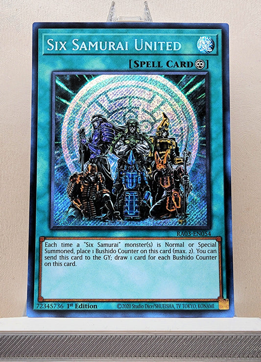 Yugioh! 1x Six Samurai United (RA03 - Secret Rare) 1st Edition