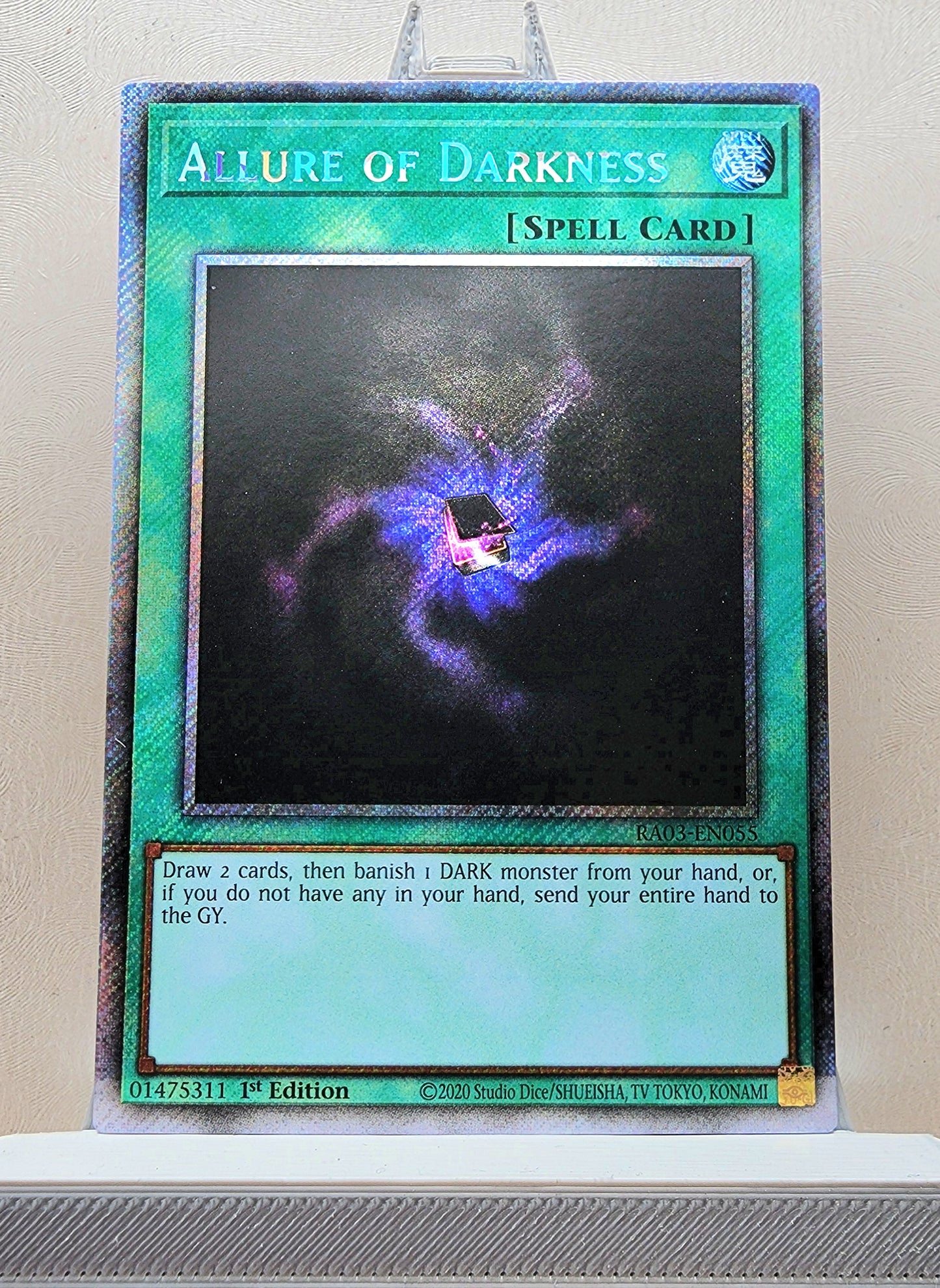 Yugioh! 1x Allure of Darkness (RA03 - Platinum Secret Rare) 1st Edition