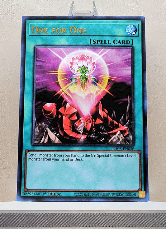 Yugioh! 1x One for One (RA03 - Ultra Rare) 1st Edition