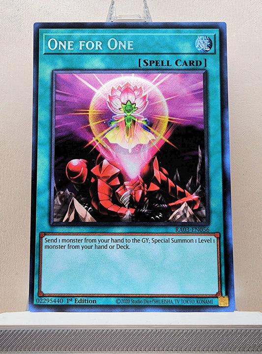 Yugioh! 1x One for One (RA03 - Secret Rare) 1st Edition