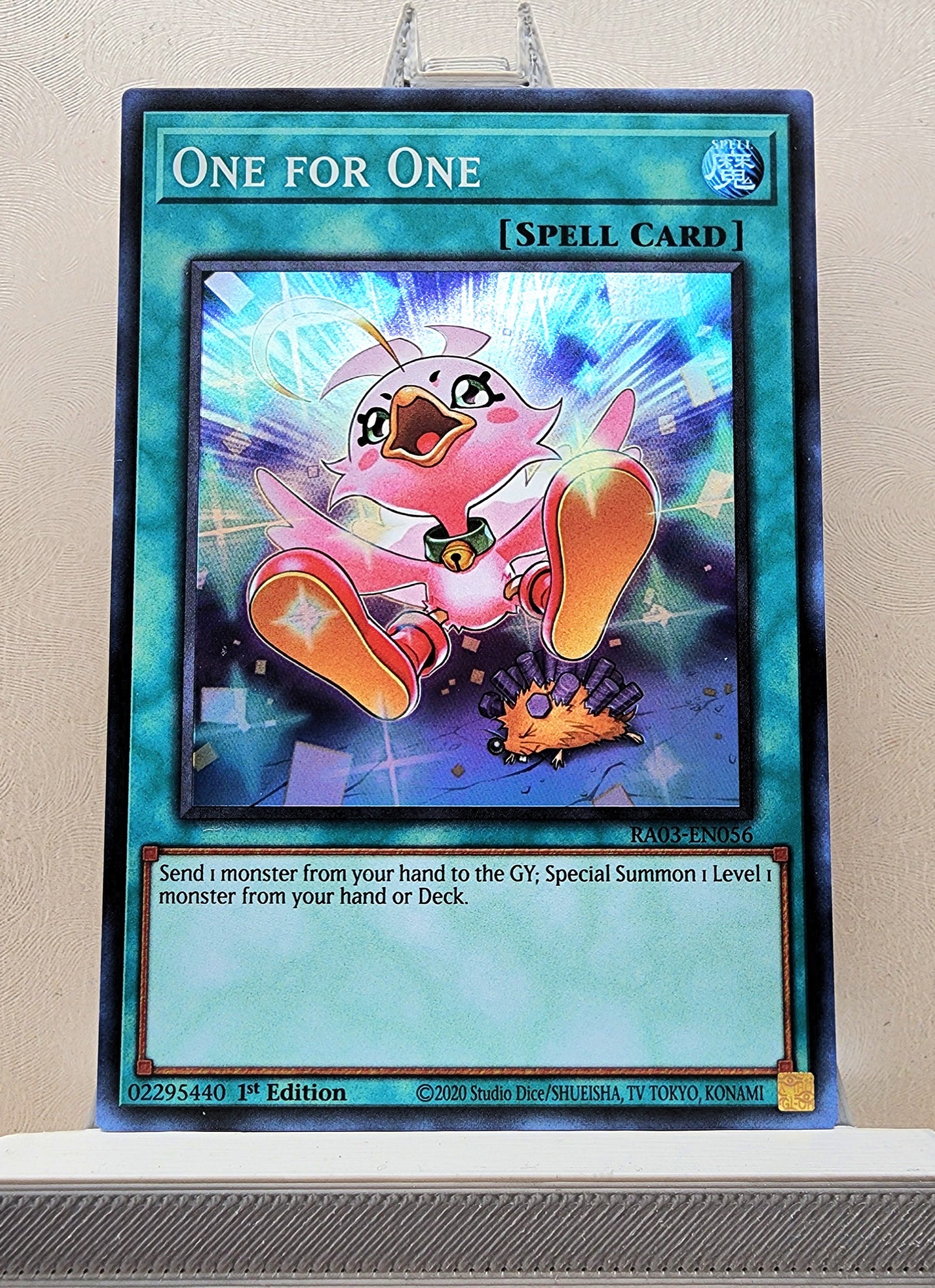 Yugioh! 1x One for One Alt Art (RA03 - Super Rare) 1st Edition