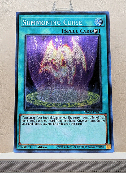 Yugioh! 1x Summoning Curse (RA03 - Secret Rare) 1st Edition