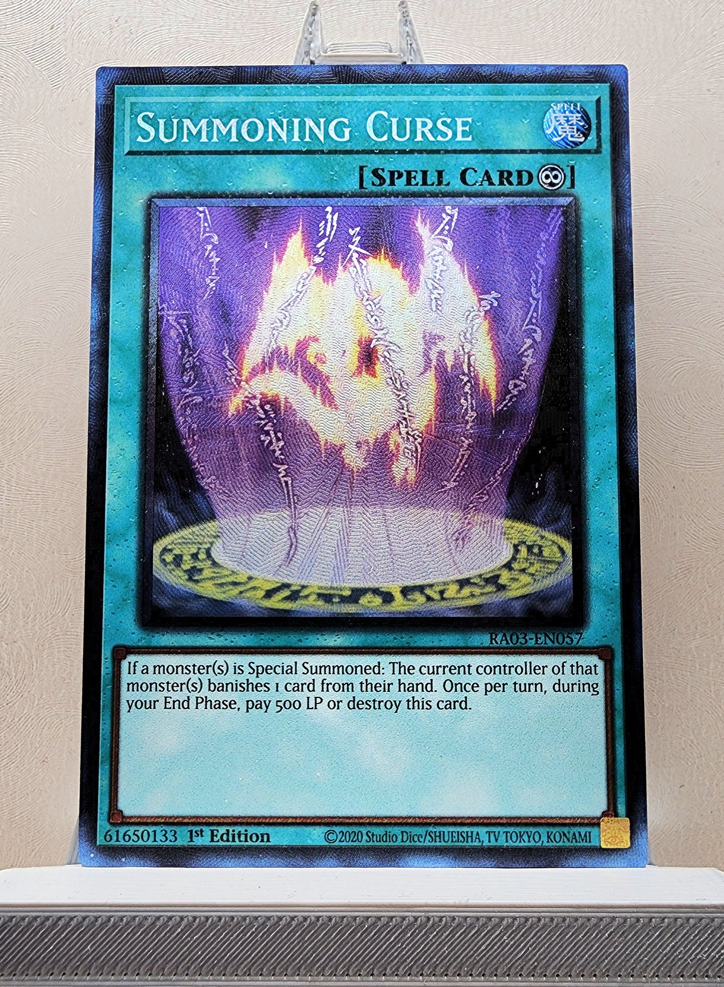 Yugioh! 1x Summoning Curse (RA03 - Prismatic Collectors Rare) 1st Edition