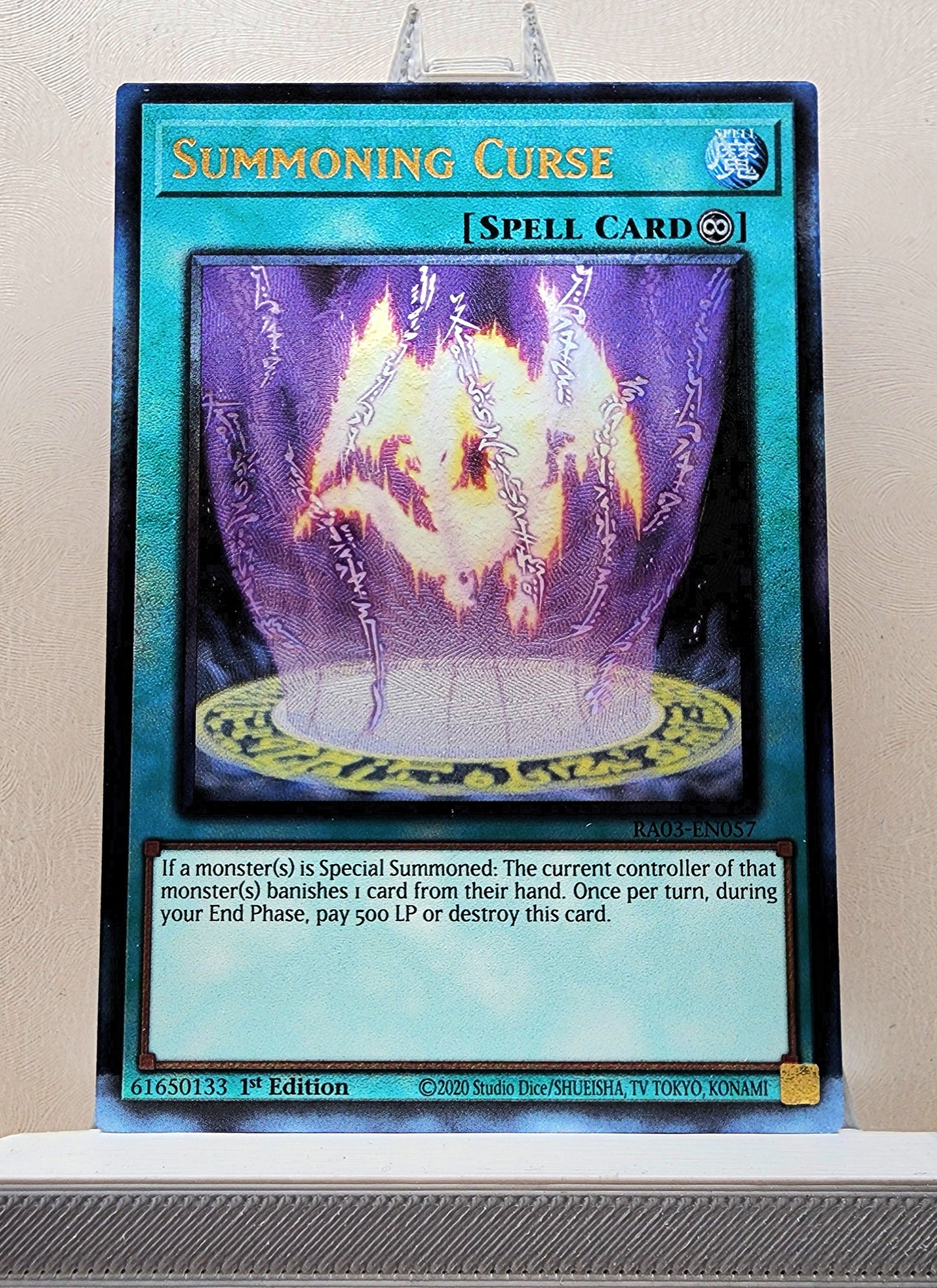 Yugioh! 1x Summoning Curse (RA03 - Prismatic Ultimate Rare) 1st Edition