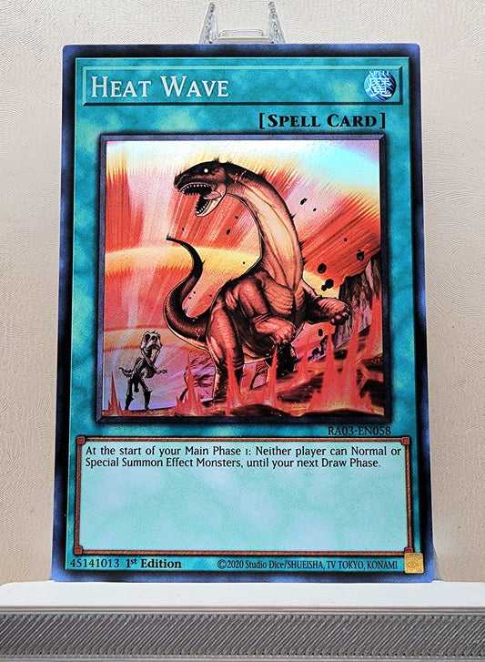 Yugioh! 1x Heat Wave (RA03 - Super Rare) 1st Edition