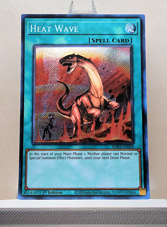 Yugioh! 1x Heat Wave (RA03 - Secret Rare) 1st Edition