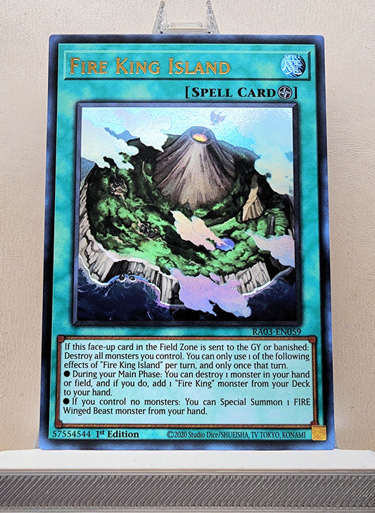 Yugioh! 1x Fire King Island (RA03 - Ultra Rare) 1st Edition