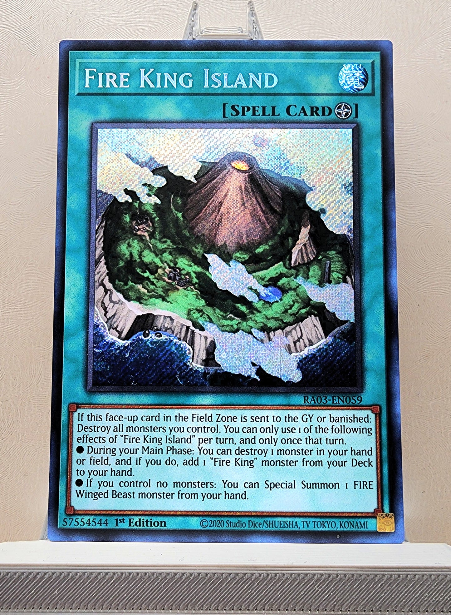 Yugioh! 1x Fire King Island (RA03 - Secret Rare) 1st Edition