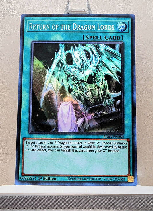 Yugioh! 1x Return of the Dragon Lords (RA03 - Super Rare) 1st Edition