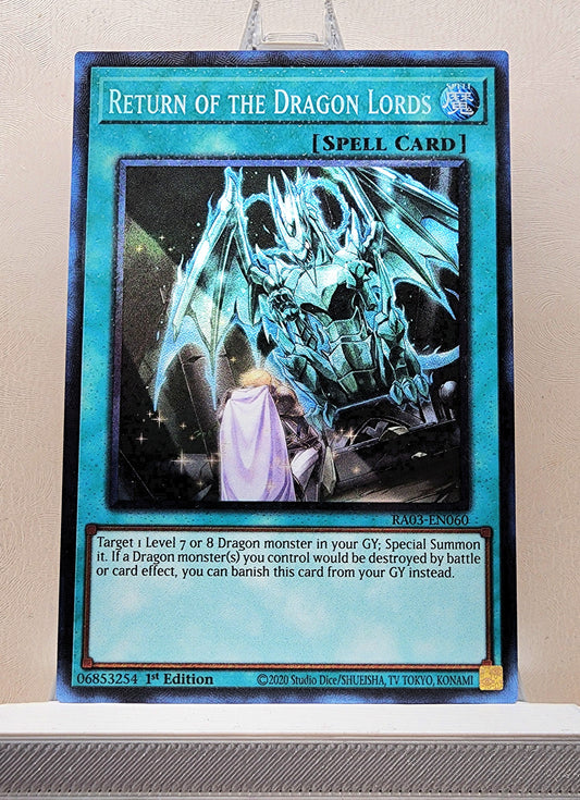 Yugioh! 1x Return of the Dragon Lords (RA03 - Prismatic Collectors Rare) 1st Edition