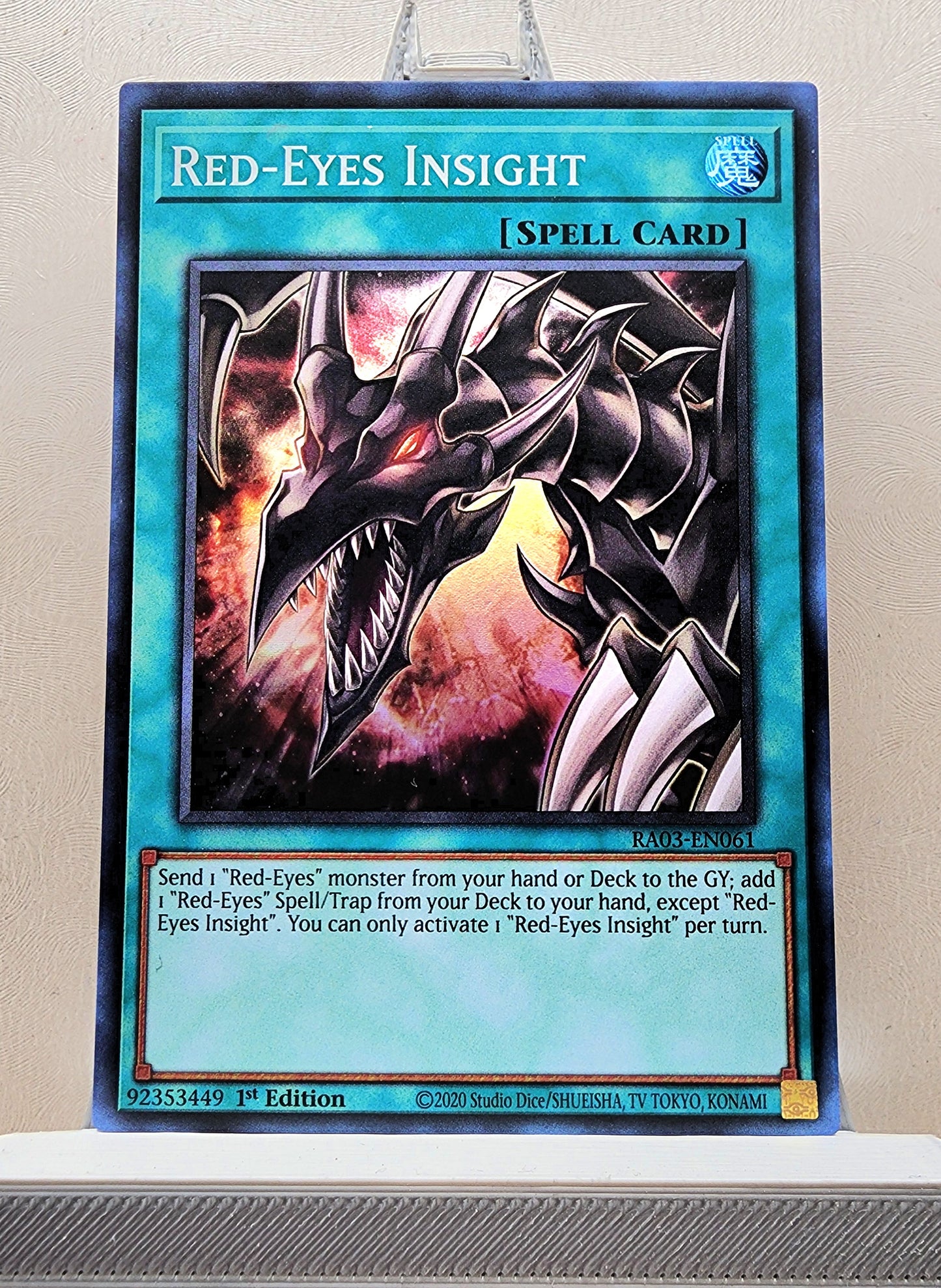 Yugioh! 1x Red-Eyes Insight (RA03 - Super Rare) 1st Edition