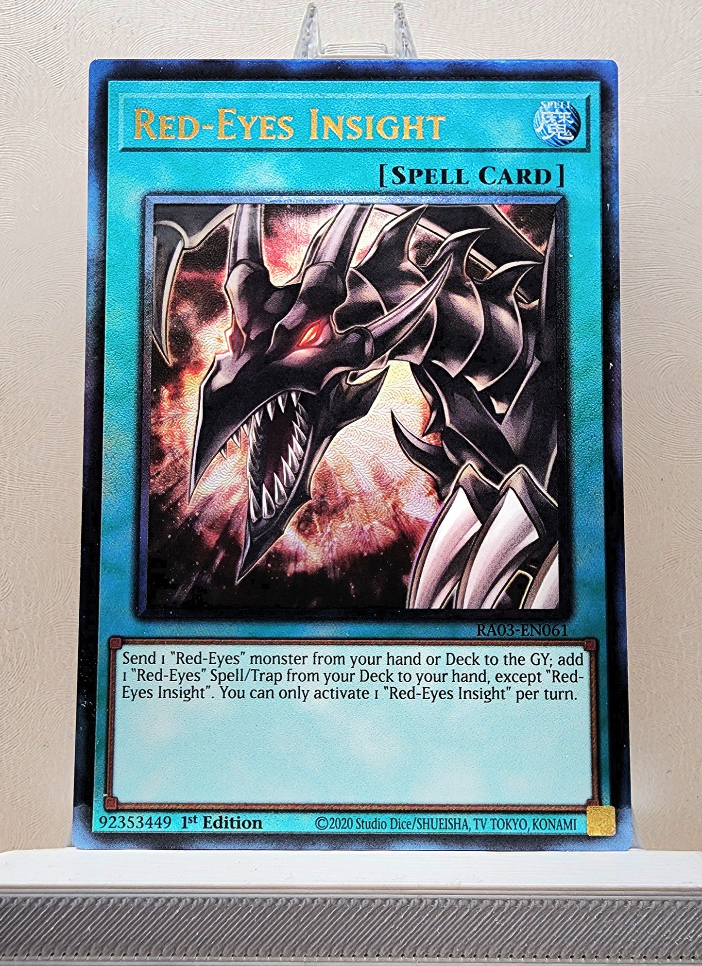 Yugioh! 1x Red-Eyes Insight (RA03 - Prismatic Ultimate Rare) 1st Edition