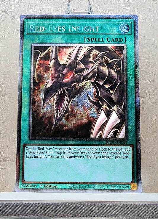 Yugioh! 1x Red-Eyes Insight (RA03 - Platinum Secret Rare) 1st Edition