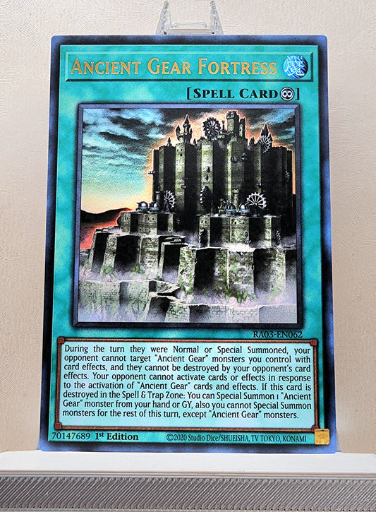 Yugioh! 1x Ancient Gear Fortress (RA03 - Ultra Rare) 1st Edition