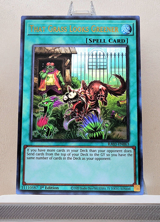 Yugioh! 1x That Grass Looks Greener (RA03 - Ultra Rare) 1st Edition