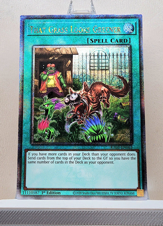 Yugioh! 1x That Grass Looks Greener (RA03 - Quarter Century Secret Rare) 1st Edition