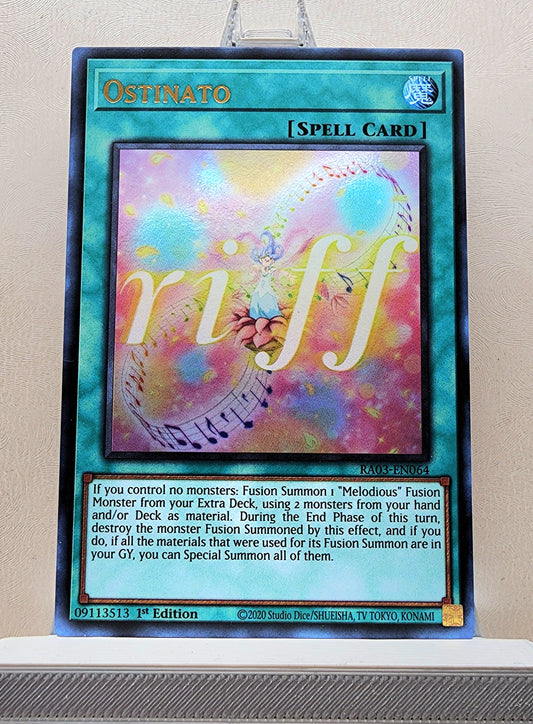 Yugioh! 1x Ostinato (RA03 - Ultra Rare) 1st Edition