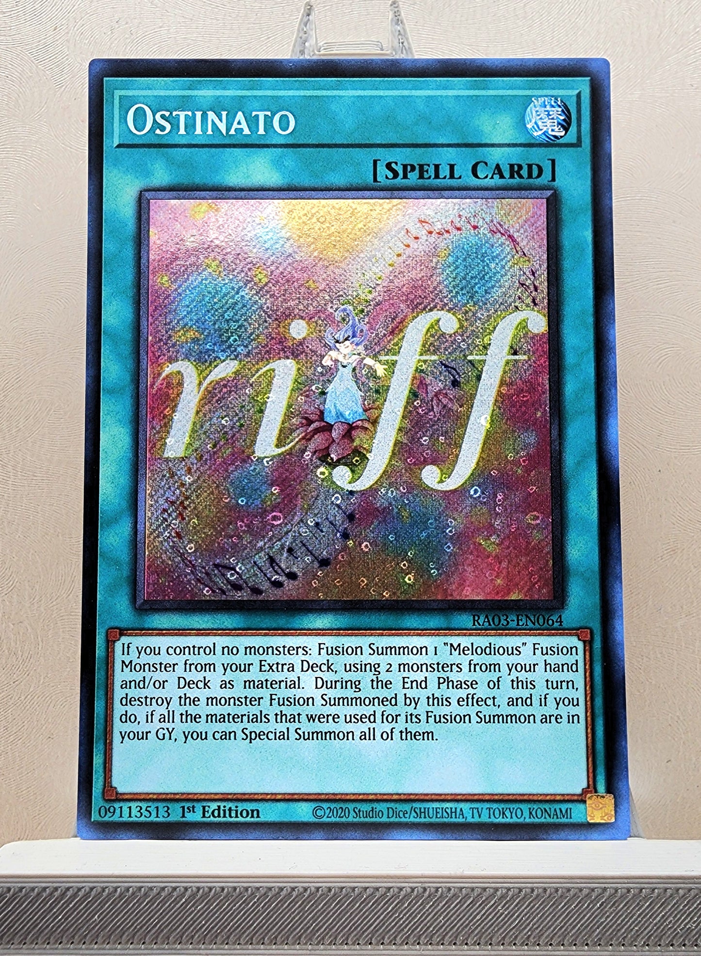 Yugioh! 1x Ostinato (RA03 - Secret Rare) 1st Edition