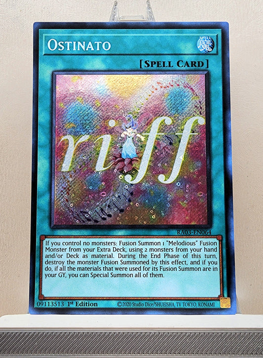 Yugioh! 1x Ostinato (RA03 - Secret Rare) 1st Edition