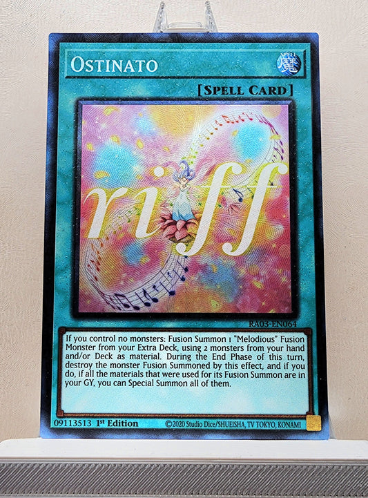 Yugioh! 1x Ostinato (RA03 - Prismatic Collectors Rare) 1st Edition