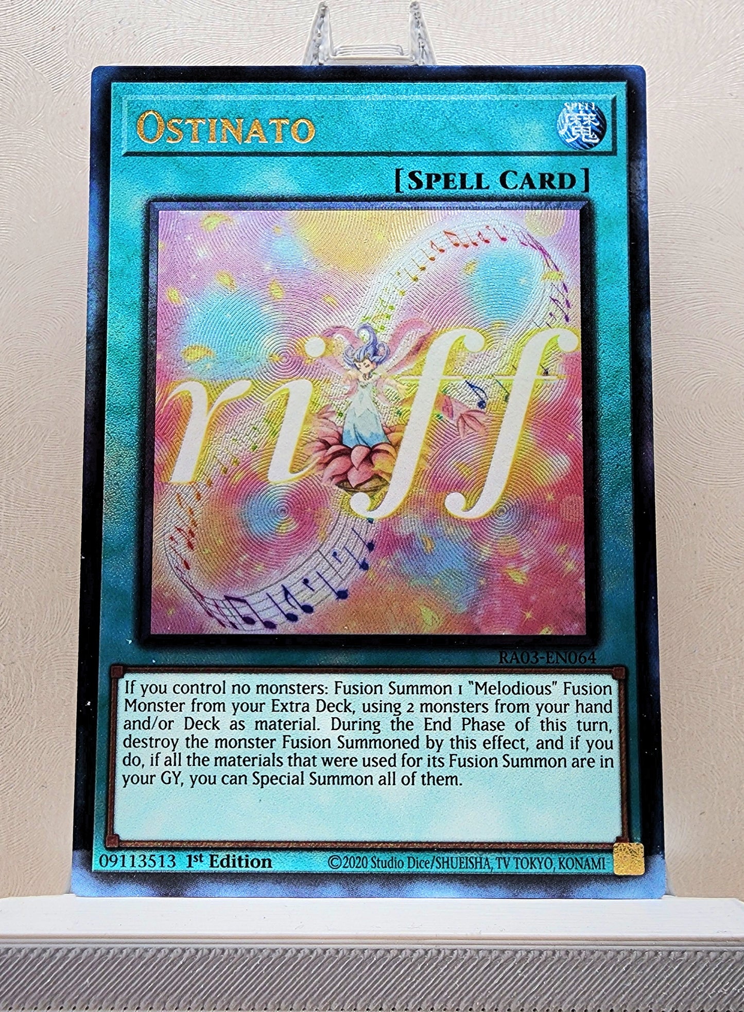 Yugioh! 1x Ostinato (RA03 - Prismatic Ultimate Rare) 1st Edition