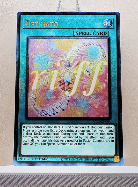 Yugioh! 1x Ostinato (RA03 - Prismatic Ultimate Rare) 1st Edition