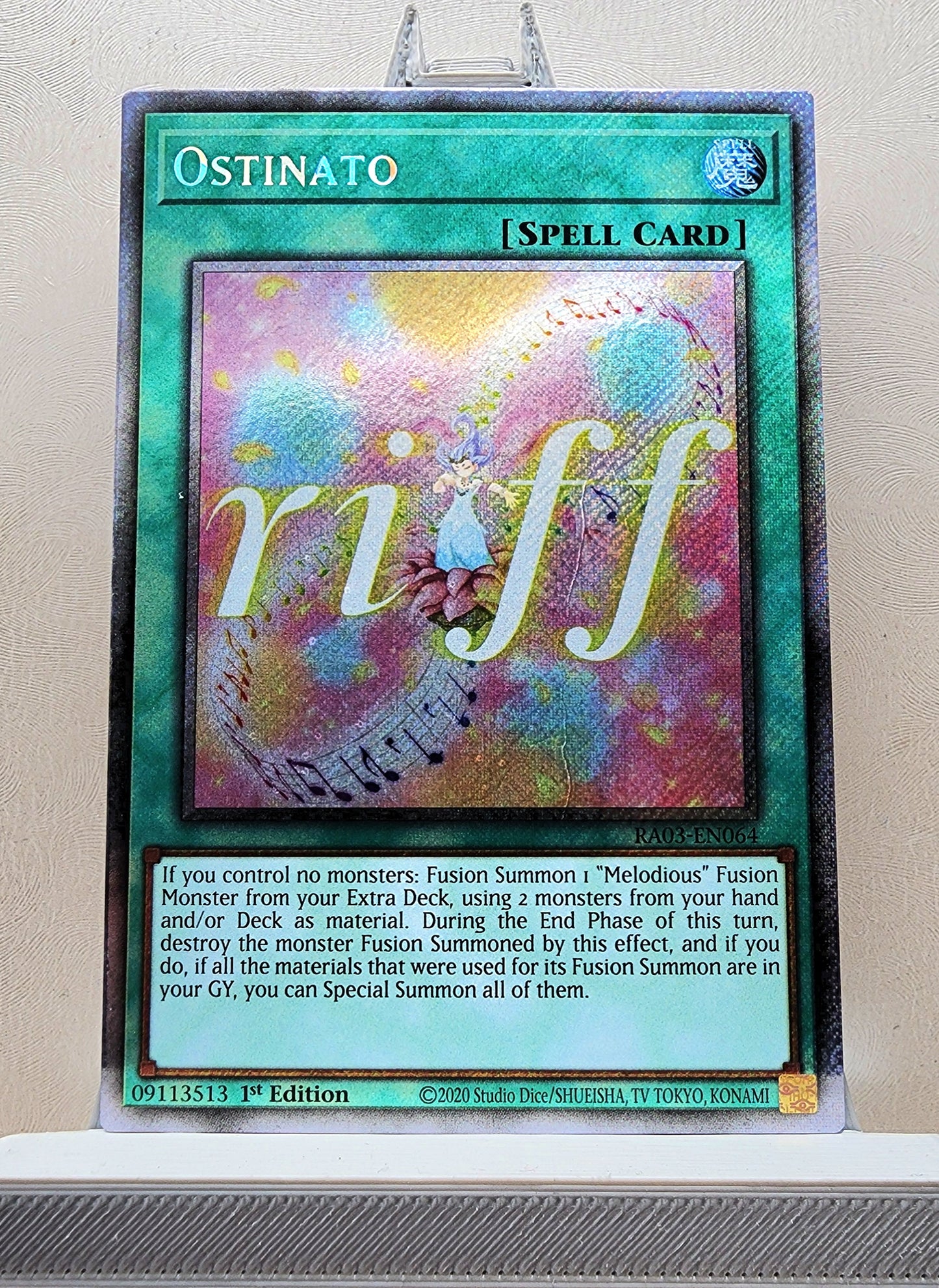 Yugioh! 1x Ostinato (RA03 - Platinum Secret Rare) 1st Edition