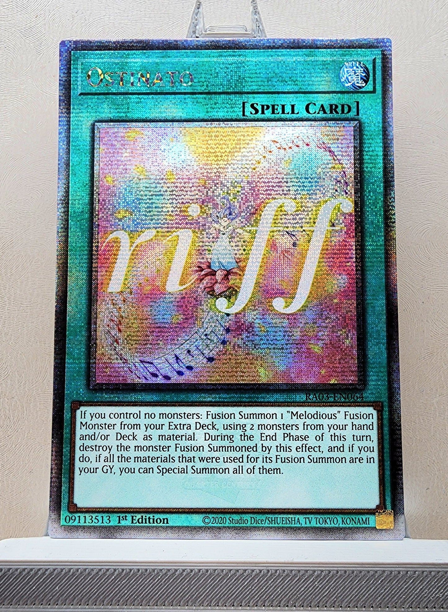 Yugioh! 1x Ostinato (RA03 - Quarter Century Secret Rare) 1st Edition