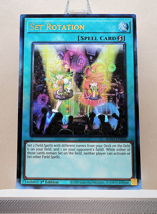 Yugioh! 1x Set Rotation (RA03 - Prismatic Ultimate Rare) 1st Edition