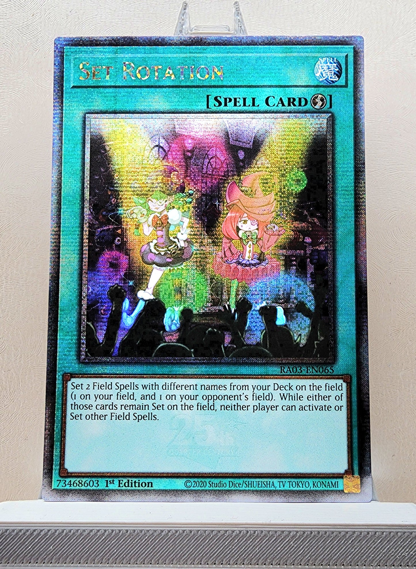 Yugioh! 1x Set Rotation (RA03 - Quarter Century Secret Rare) 1st Edition