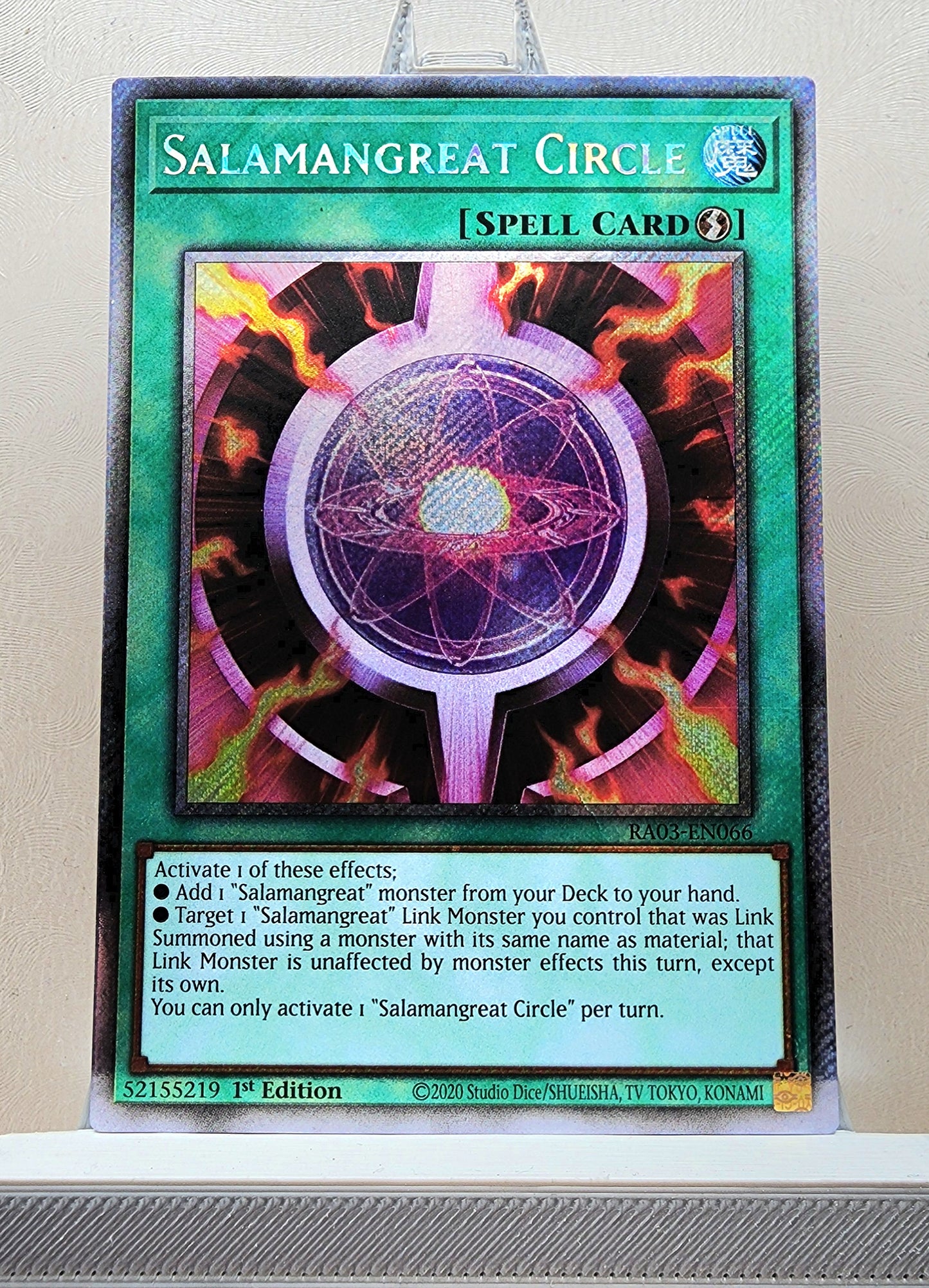 Yugioh! 1x Salamangreat Circle (RA03 - Platinum Secret Rare) 1st Edition