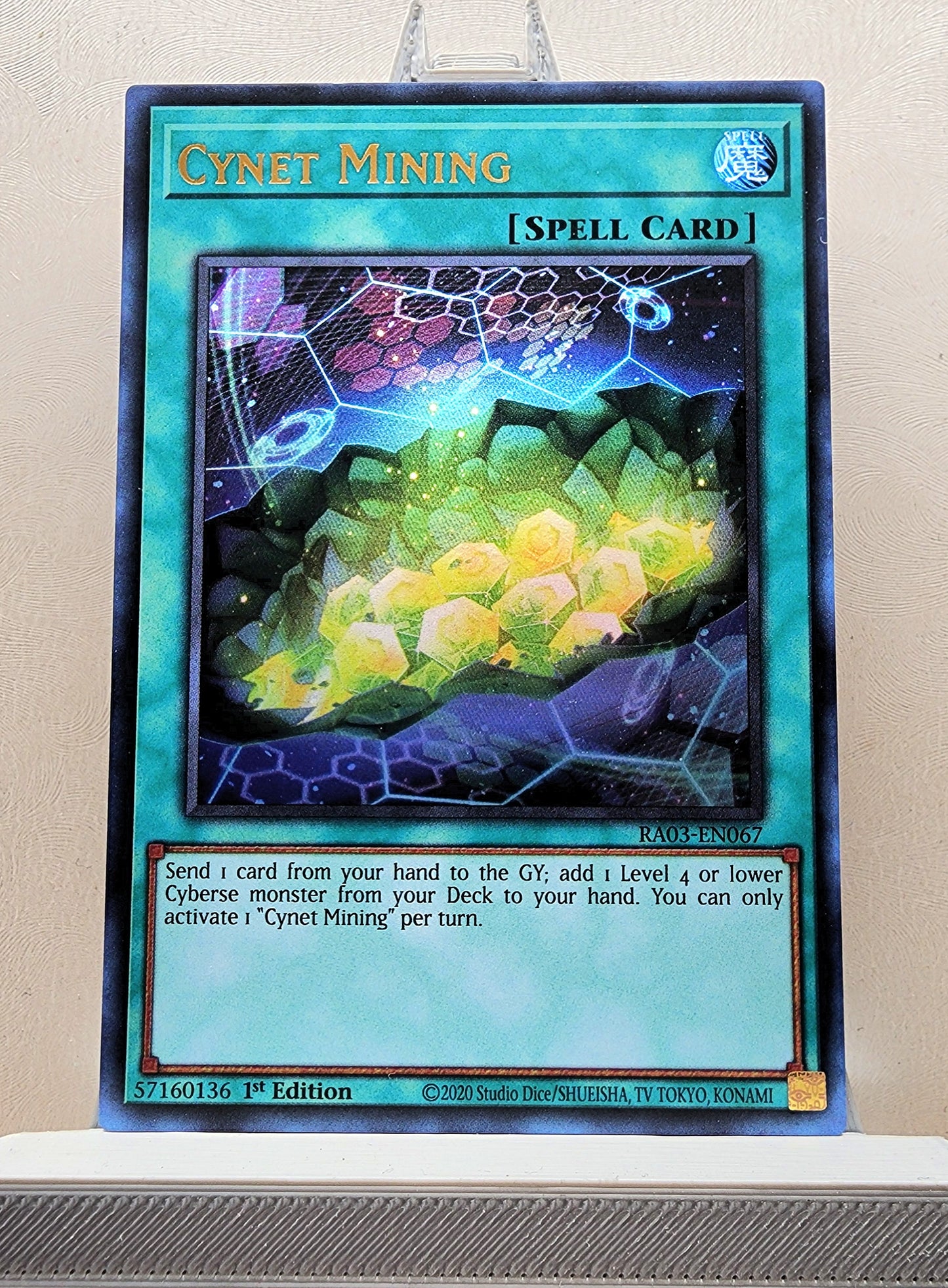 Yugioh! 1x Cynet Mining (RA03 - Ultra Rare) 1st Edition