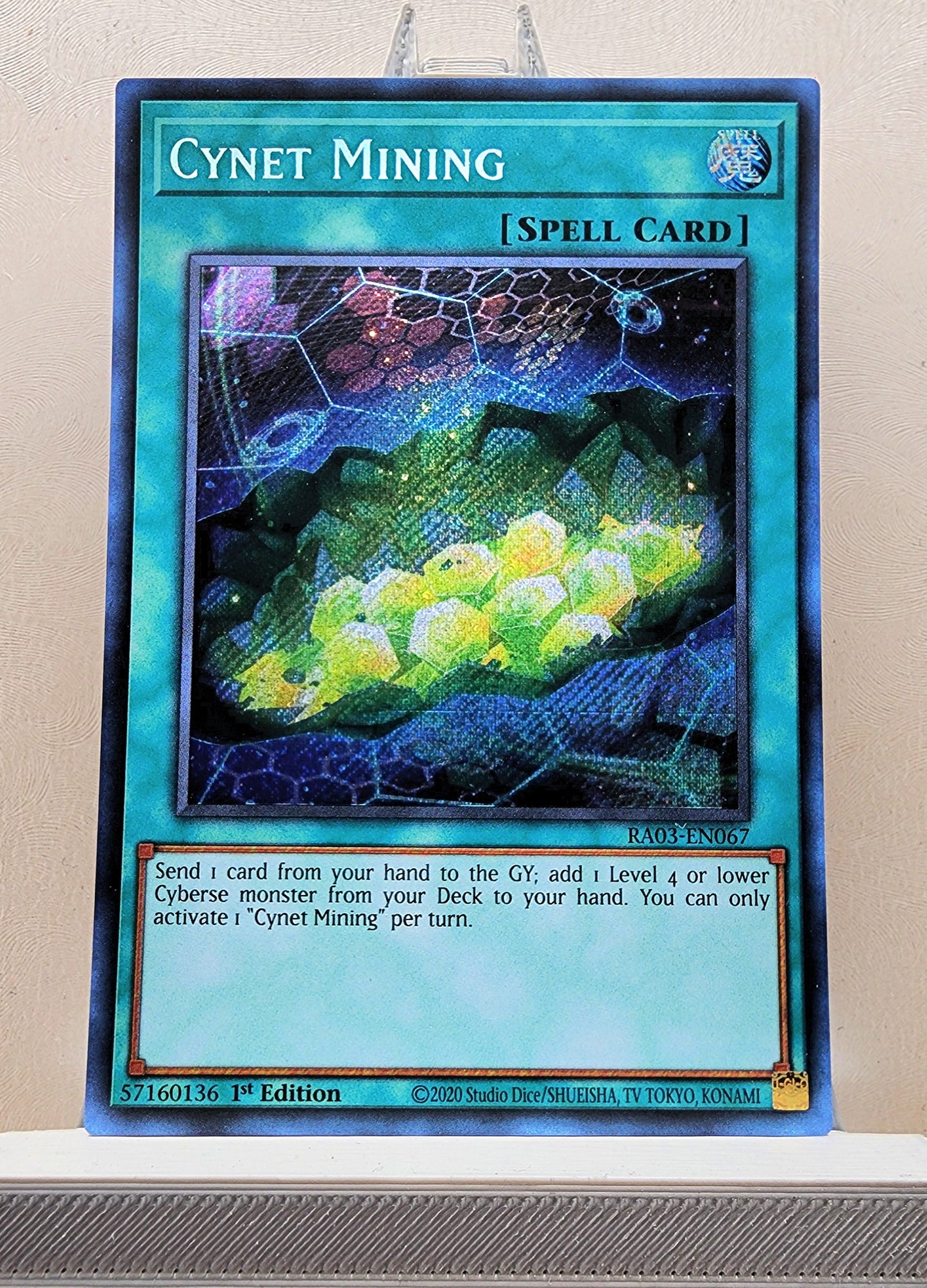 Yugioh! 1x Cynet Mining (RA03 - Secret Rare) 1st Edition