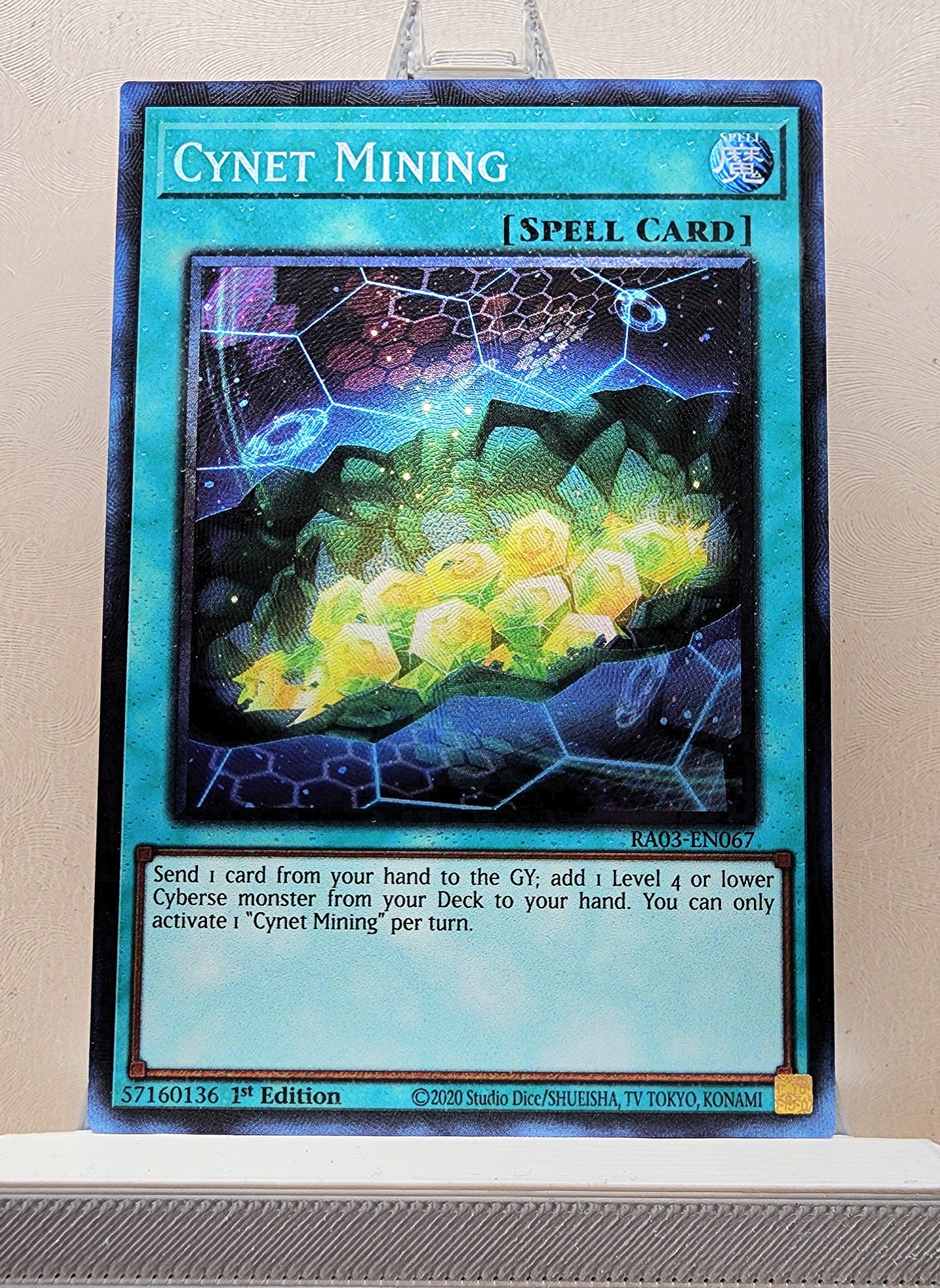 Yugioh! 1x Cynet Mining (RA03 - Prismatic Collectors Rare) 1st Edition