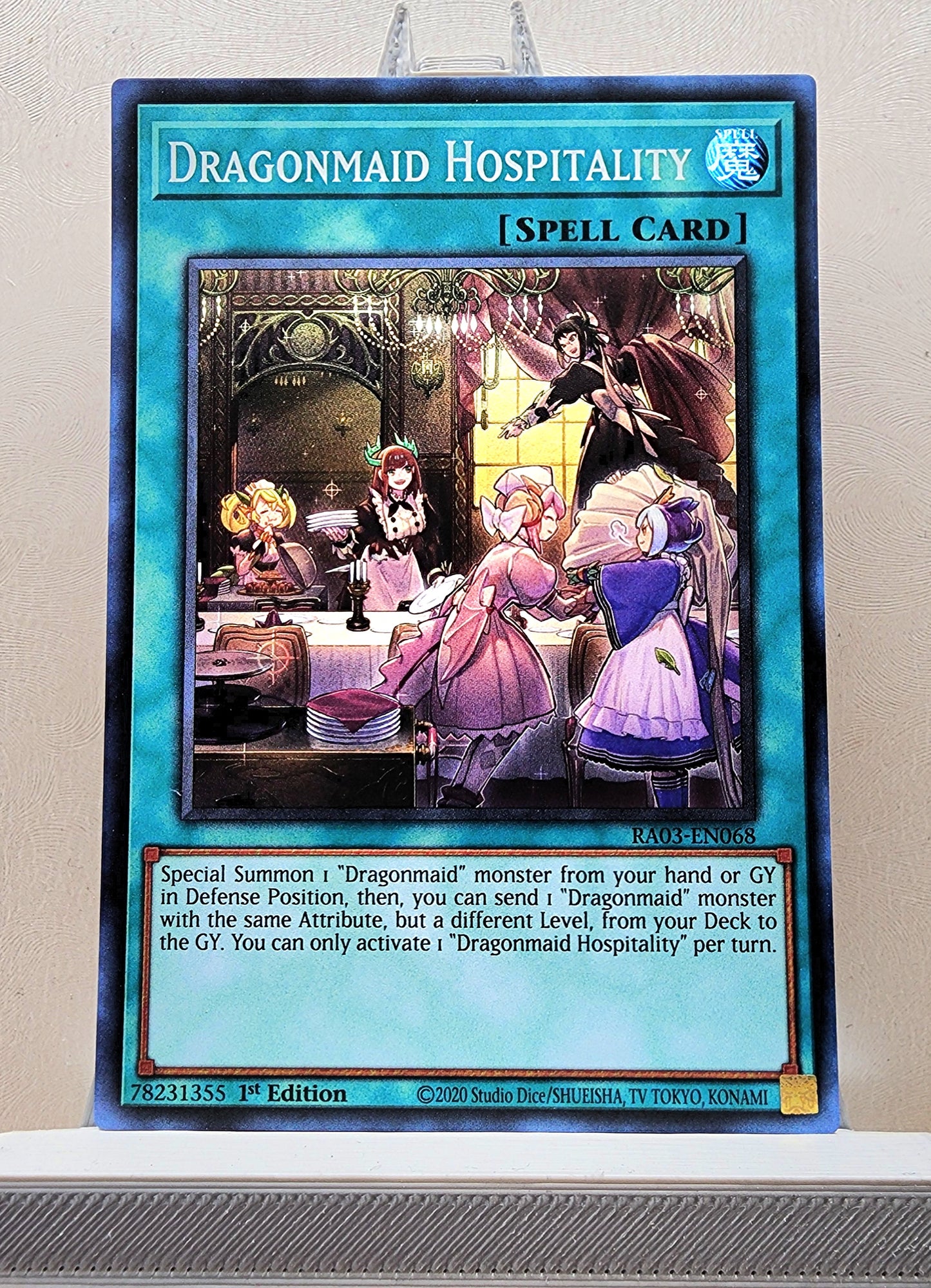 Yugioh! 1x Dragonmaid Hospitality (RA03 - Super Rare) 1st Edition