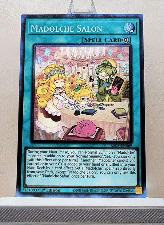 Yugioh! 1x Madolche Salon (RA03 - Prismatic Collectors Rare) 1st Edition