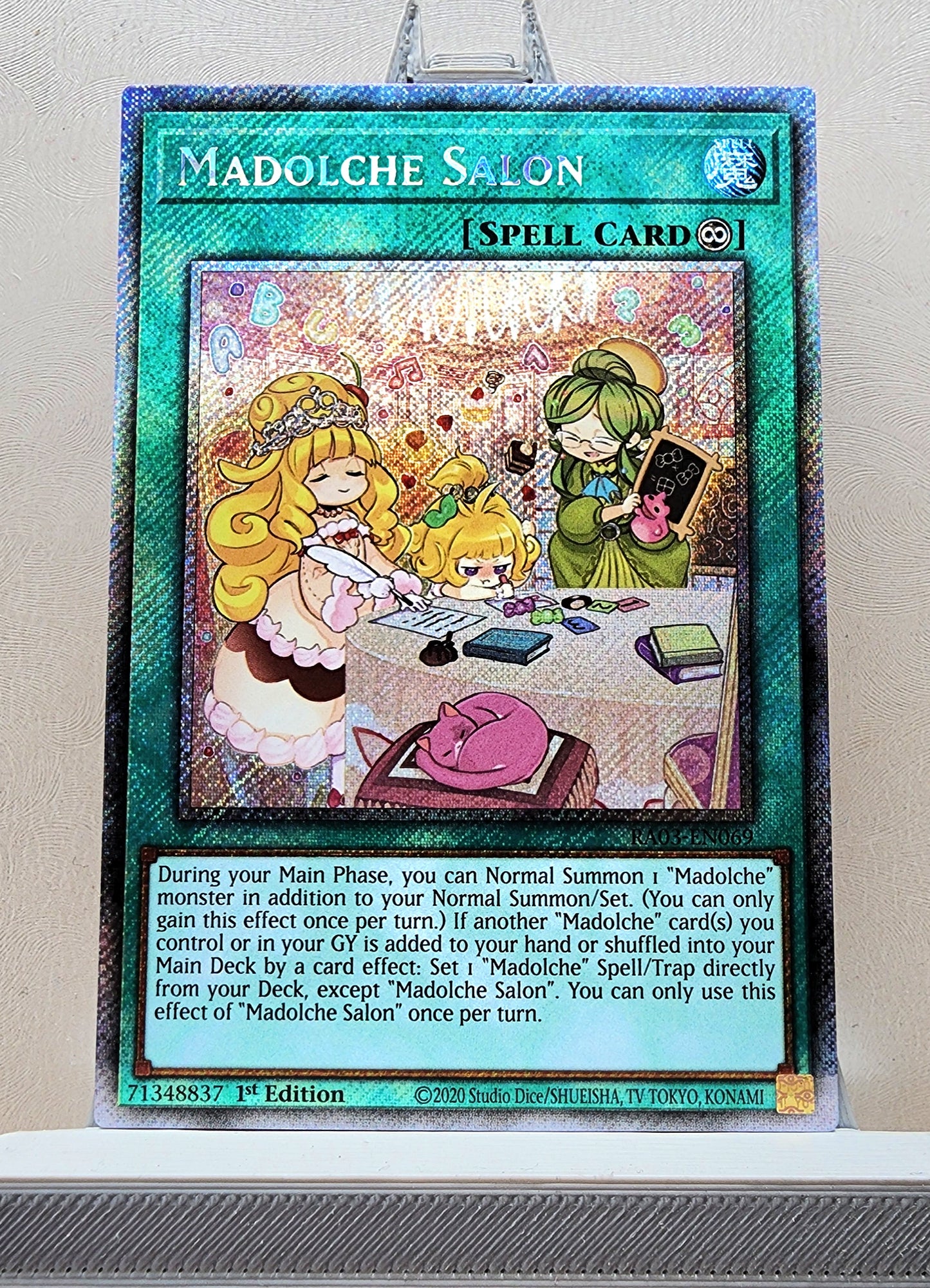 Yugioh! 1x Madolche Salon (RA03 - Platinum Secret Rare) 1st Edition